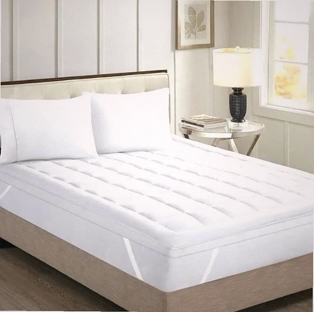 100% Egyptian Cotton 1000 Thread Count 300 GSM Latest White Mattress Pad