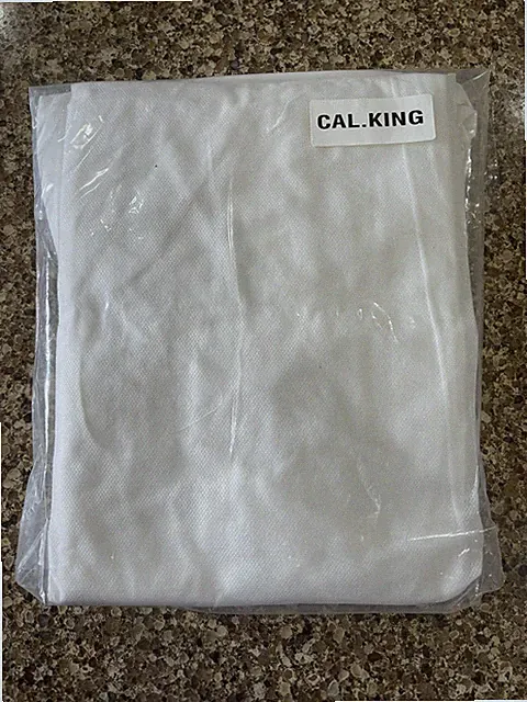 California King Ivory Bed Skirt NEW In Package