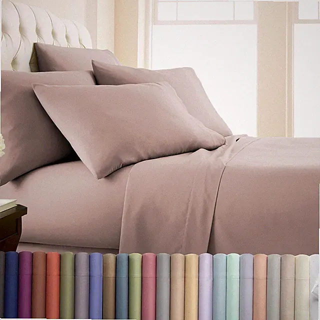 Inc. Premium Collection, 6-Piece Muted Mauve Sheets Queen Size and Pillow C...
