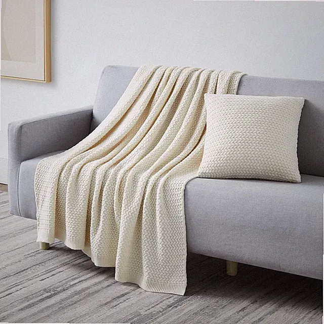 Inc. Taupe Throw Blanket for Couch or Bed with Matching Decorative Throw Pi...