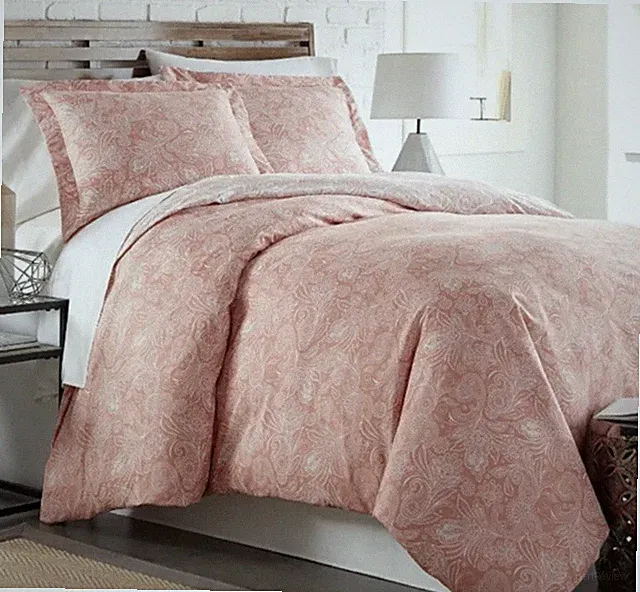 Southshore Fine Linens The Pure Melody Collection 3 Pc Duvet Cover Floral Coral