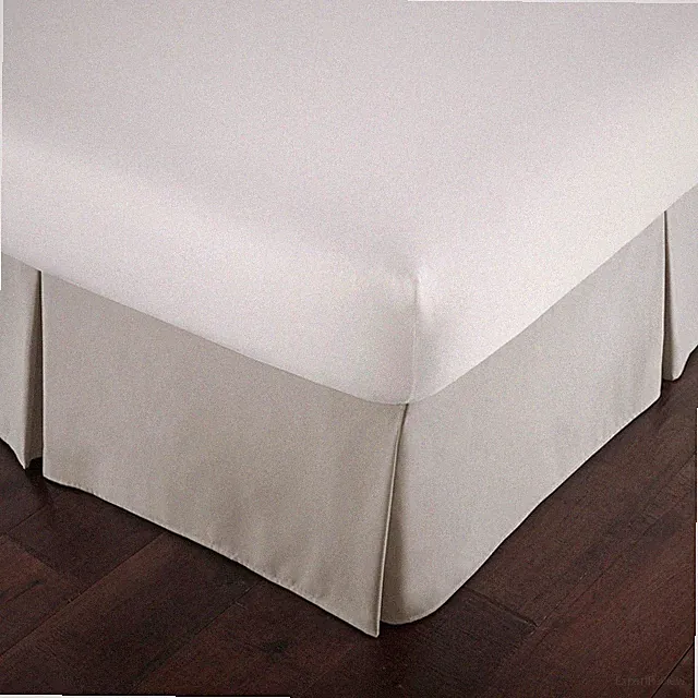 Southshore Fine Linens® - VILANO® Springs - 15 inch Drop Pleated Bed Skirt, Bone