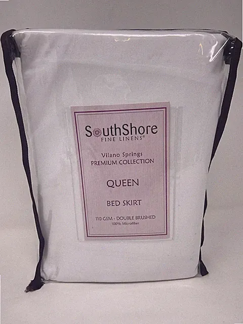 SouthShore Fine Linens Vilano Springs Premium Collection Queen Bed Skirt 110gsm