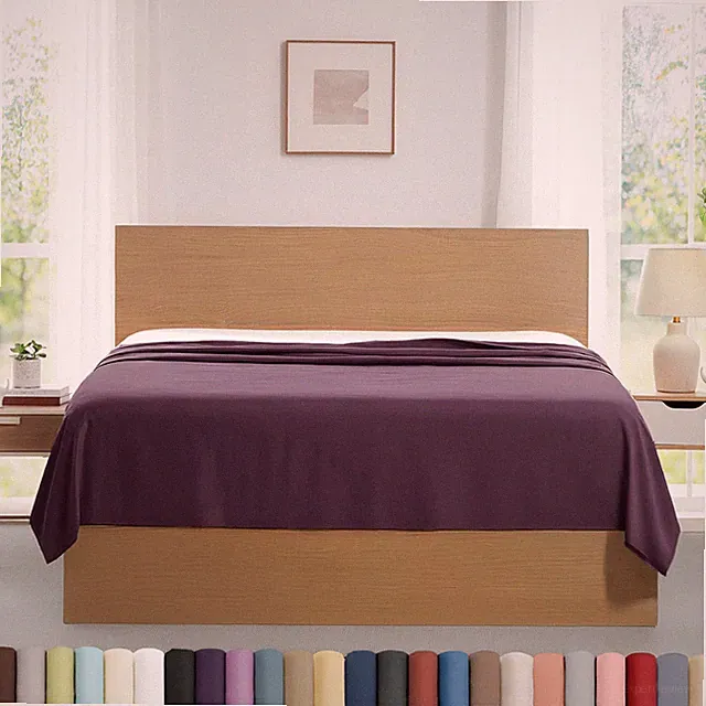 Southshore Fine Living, Inc. 2-Pack Flat Sheets Only, Twin Twin, 16 - Purple