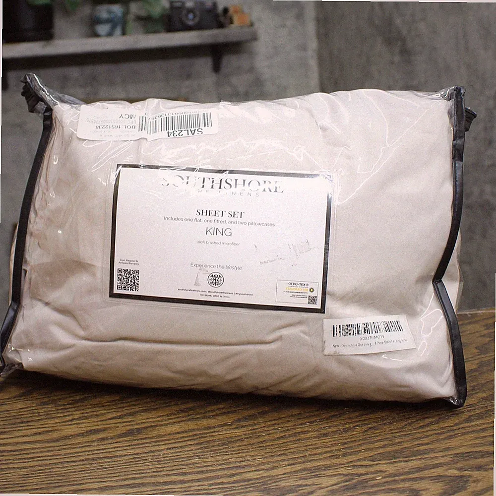 Southshore Fine Living, Inc. Deep Pocket 4-Piece Sheet Set Bone Off White King
