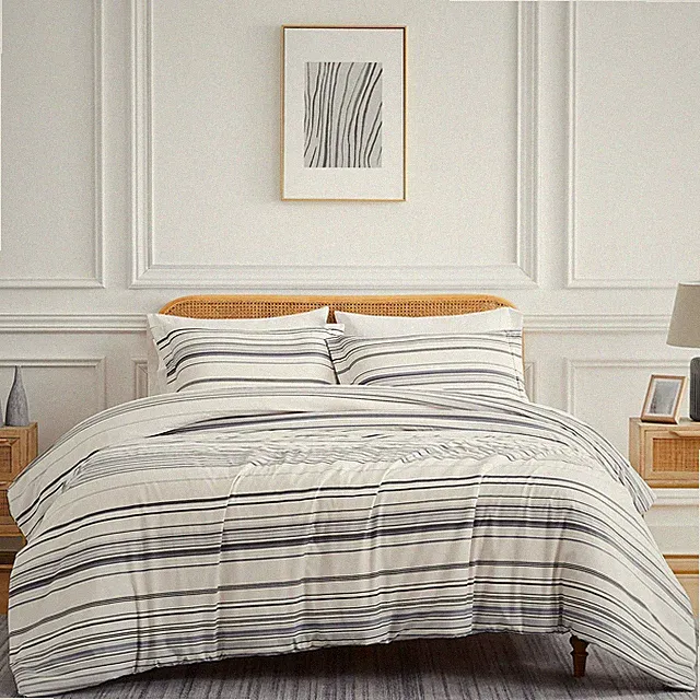 Southshore Fine Living, Inc. King / California King, 08 - Coastal Stripe Grey