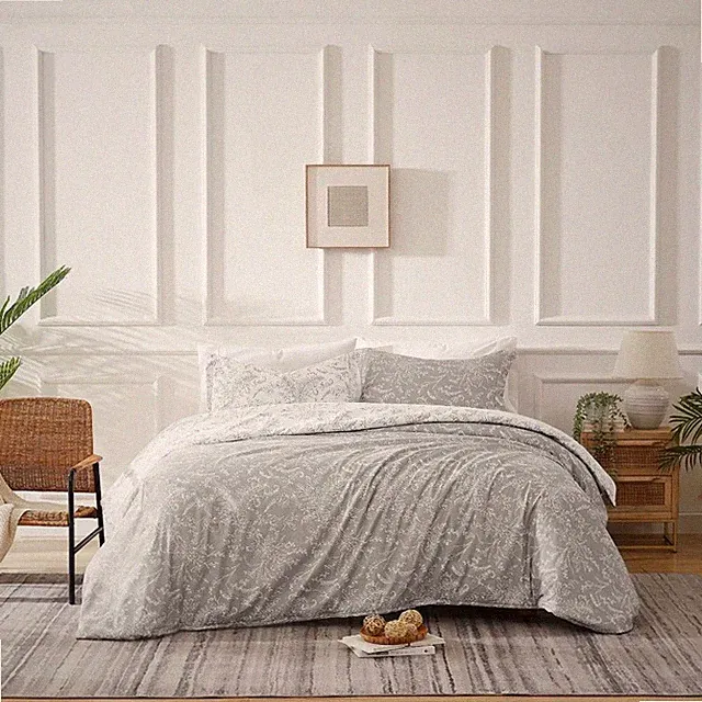 Southshore Gray Winter Brush Reversible 3 Pc. King / Cal King Comforter Set